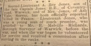 Warwick Advertiser - 10th August 1918 