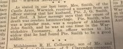 Warwick Advertiser 14th July 1917