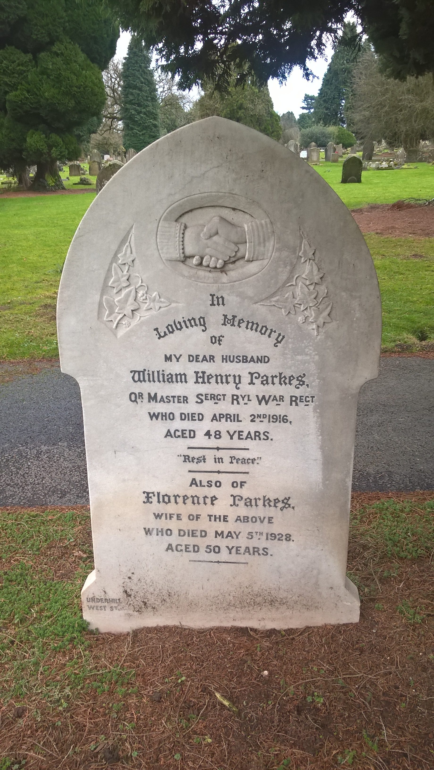 Warwick Cemetery 225 C 8